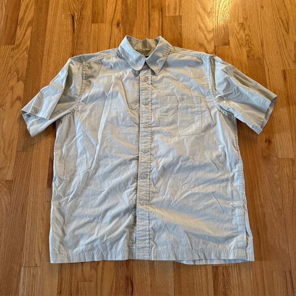 5.11 Tactical Series Gunther Snap/Button Up Shirt Short Sleeve Beige SZ Large